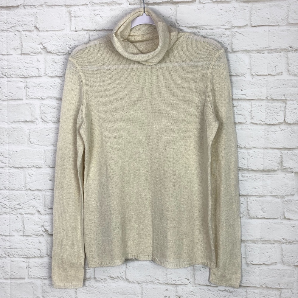 Banana Republic Cream Cowl Turtleneck Sweater S - Picture 1 of 5